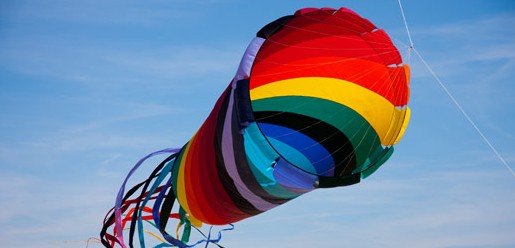 ferien meer-strand drachen-wind urlaub Symbol